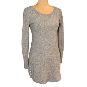 Cynthia Rowley 100% Cashmere Sweater Sz.S Tan Longline Quiet Luxury Minimalist